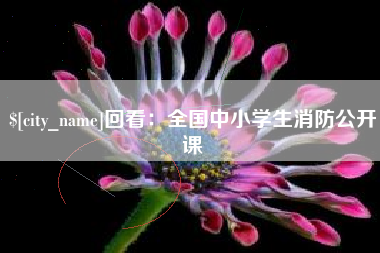 敦煌回看：全国中小学生消防公开课