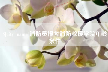 敦煌消防员报考消防救援学院年龄条件