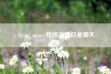 敦煌我国消防日是哪天