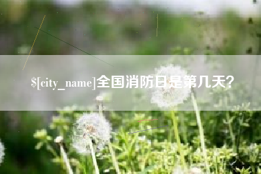 敦煌全国消防日是第几天？