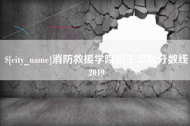 敦煌消防救援学院招生录取分数线2019