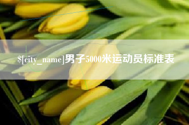 敦煌男子5000米运动员标准表