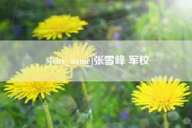 敦煌张雪峰 军校