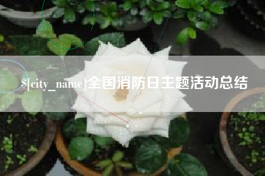 敦煌全国消防日主题活动总结