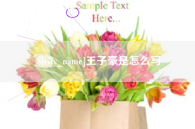 敦煌王子豪是怎么写