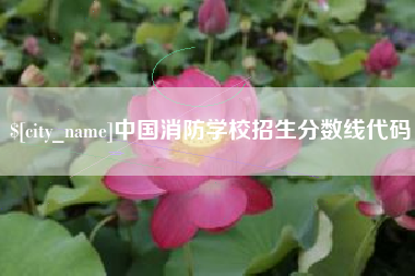 敦煌中国消防学校招生分数线代码