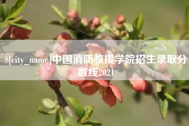 敦煌中国消防救援学院招生录取分数线2021