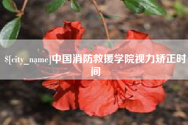 敦煌中国消防救援学院视力矫正时间