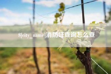 敦煌消防证查询怎么查