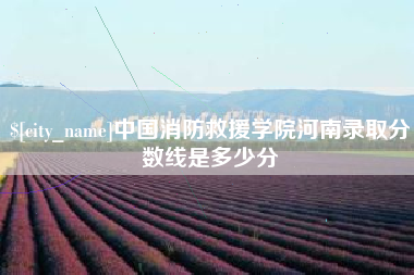 敦煌中国消防救援学院河南录取分数线是多少分