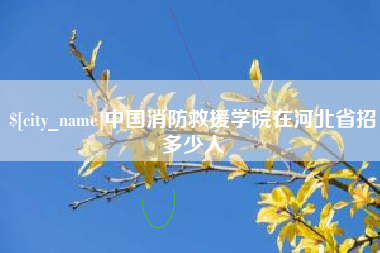 敦煌中国消防救援学院在河北省招多少人