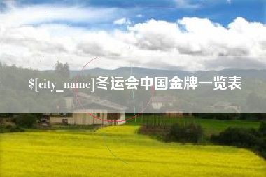 敦煌冬运会中国金牌一览表