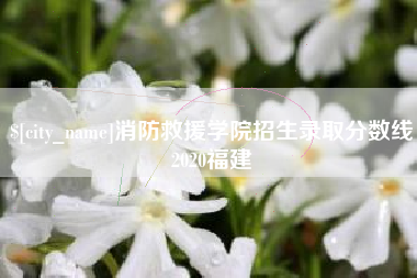 敦煌消防救援学院招生录取分数线2020福建