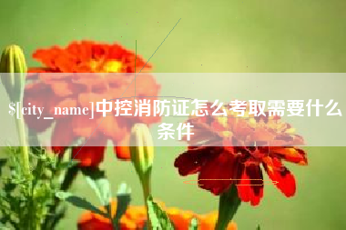 敦煌中控消防证怎么考取需要什么条件