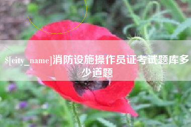 敦煌消防设施操作员证考试题库多少道题