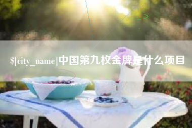 敦煌中国第九枚金牌是什么项目